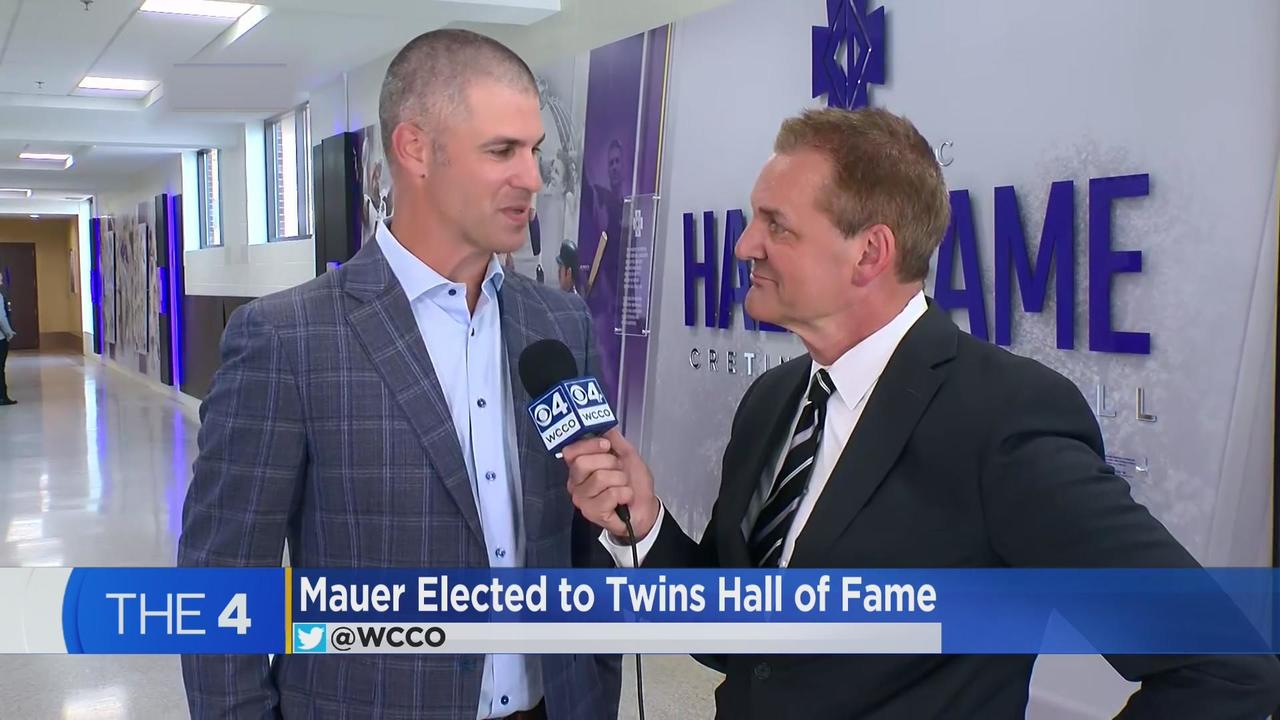 Joe Mauer inducted into Twins Hall of Fame - CBS Minnesota