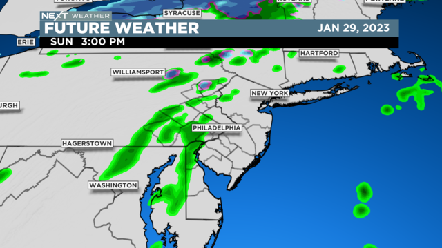 NEXT Weather: Will Eagles face rain in NFC championship game