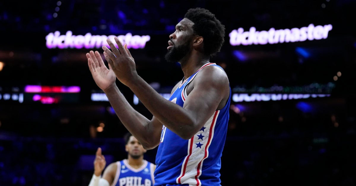 Sixers' Embiid Fined For Obscene Gesture During Nets Win - CBS Philadelphia