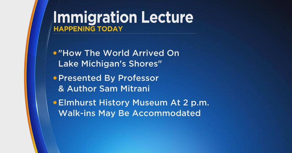Lecture on Chicago's immigration history happening in Elmhurst CBS