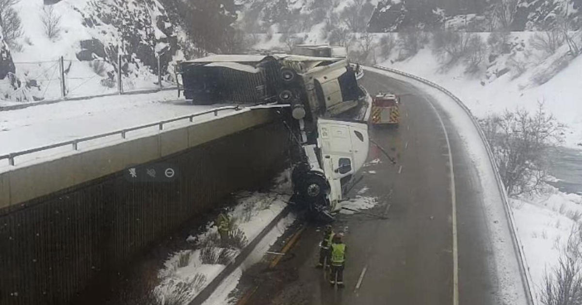 Westbound Lanes Reopened After Tractor Trailer Was Dangling Off Interstate 70 In Glenwood Canyon 6052