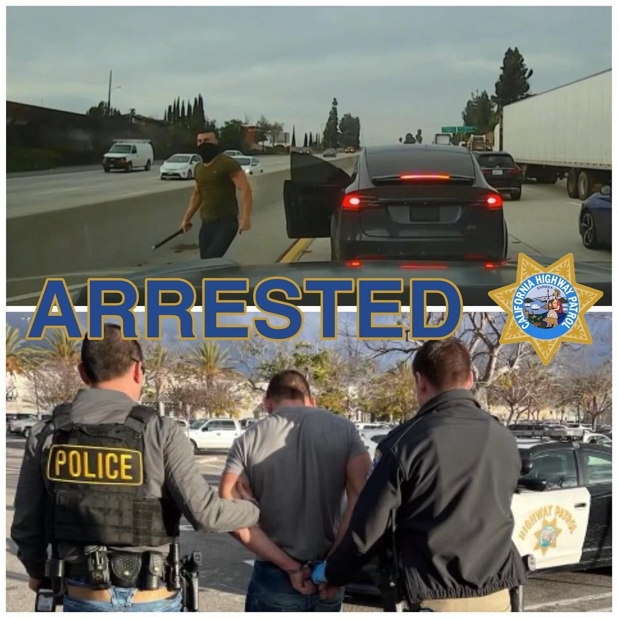 Road-rage suspect arrested in 2 Freeway incident, held on $5M bond ...