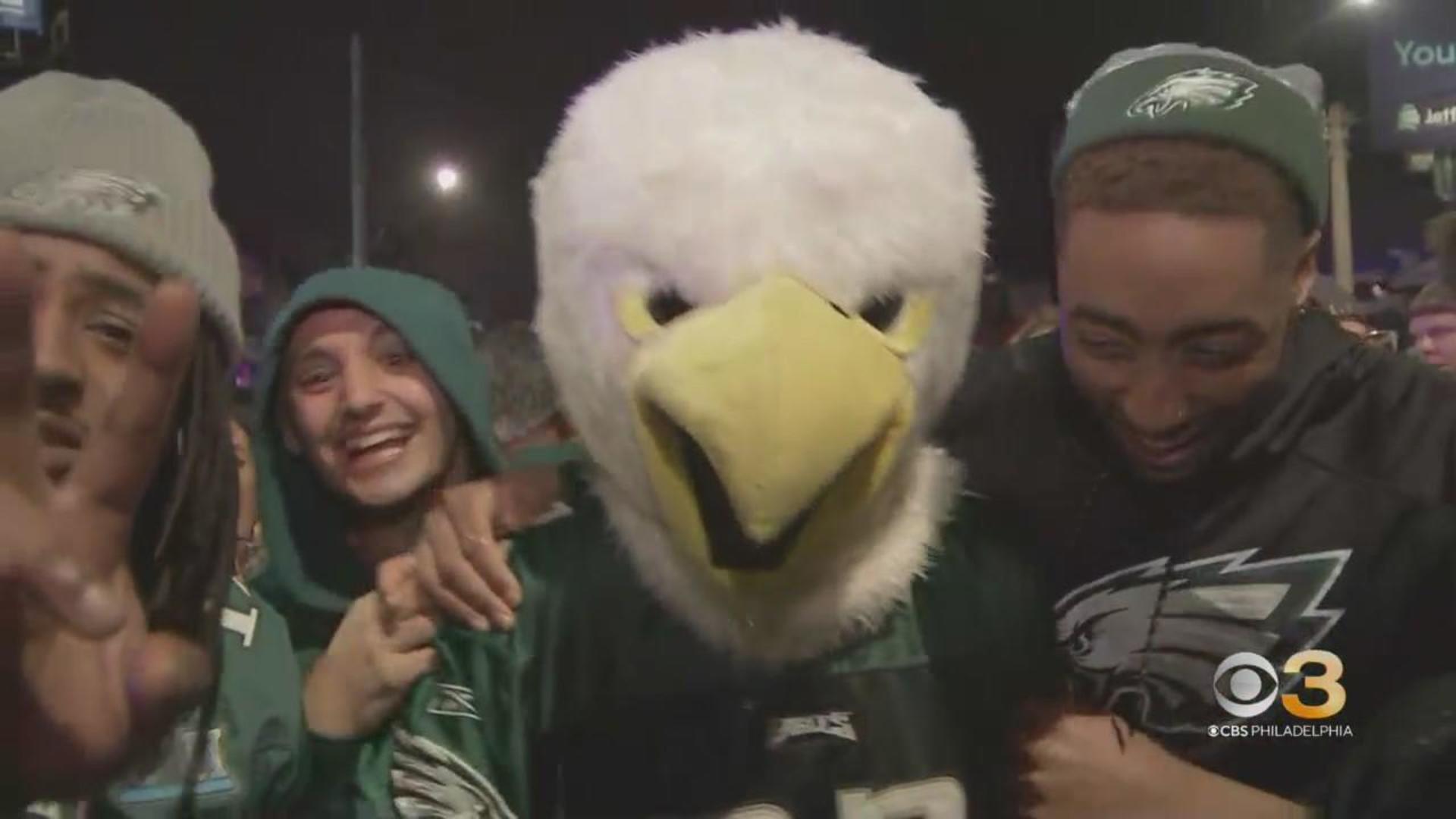 Eagles Mascot Swoop Picks Up New Coach Nick Sirianni at the Airport