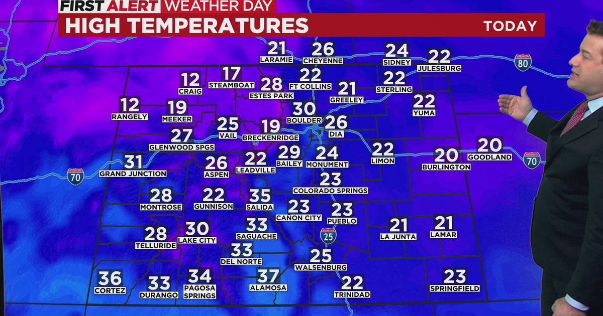 Another frigid morning following by a slow warming trend - CBS Colorado
