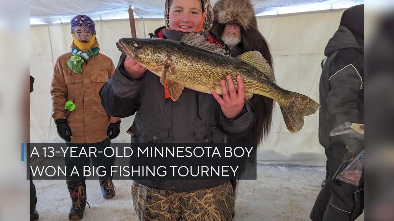 13-year-old angler wins Brainerd ice fishing tournament - CBS