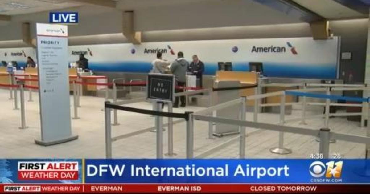 Over 1 300 flights as DFW Airport struggles to stay staffed in icy weather