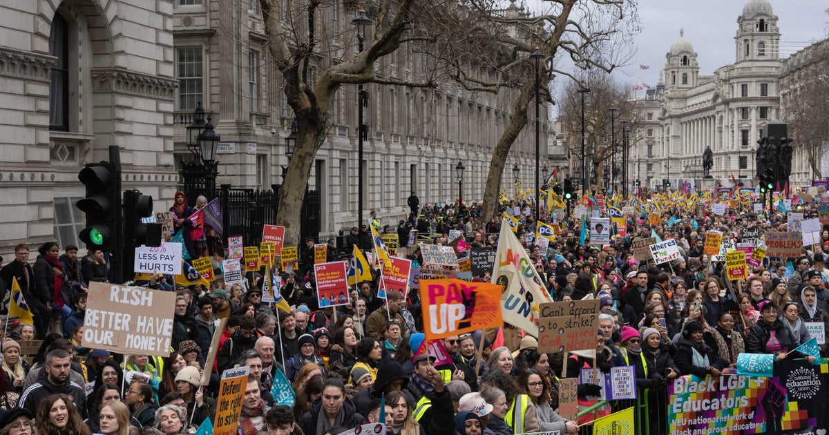 U.K. hobbled by biggest labor strikes in more than a decade