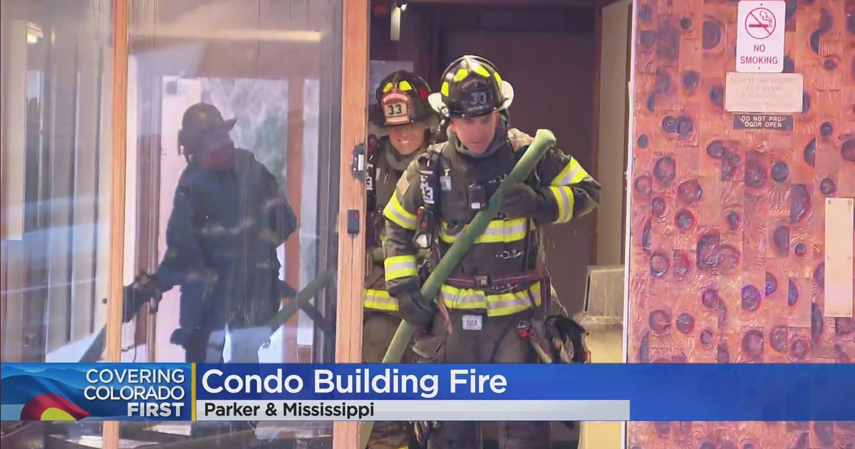Crews battle fire at apartment complex on South Parker Road - CBS Colorado