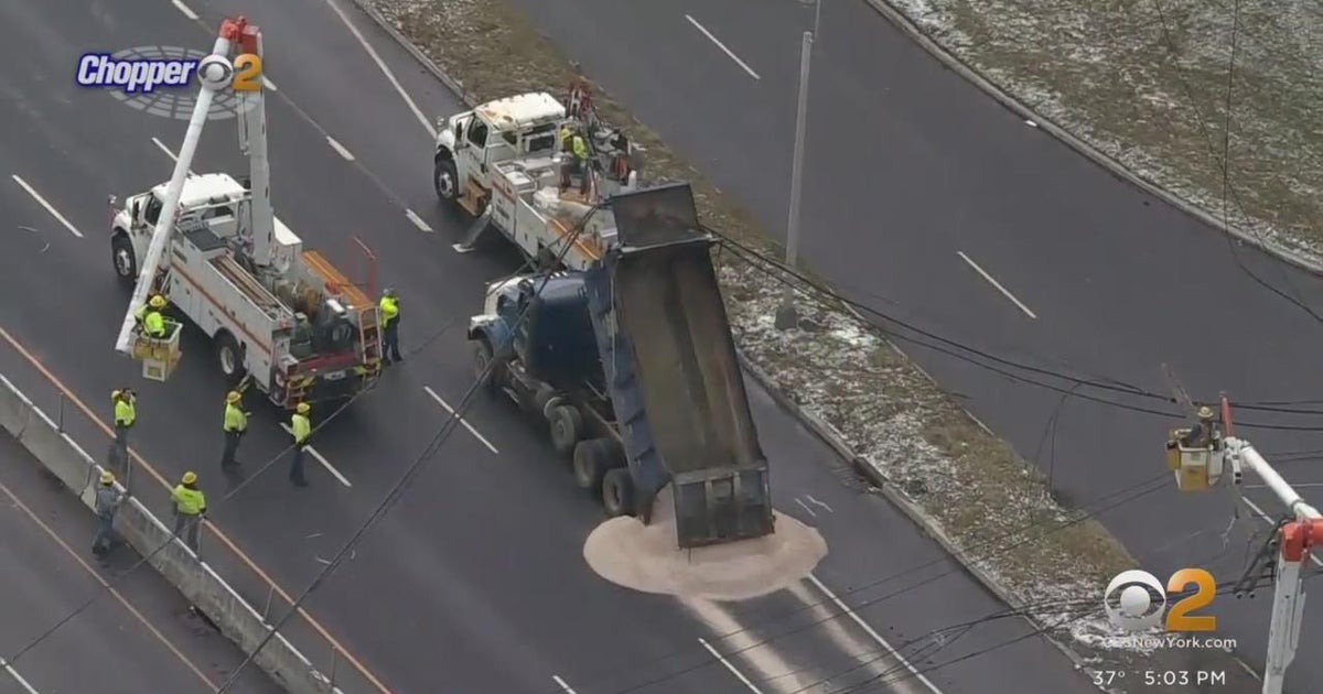 Route 3 reopens in Secaucus after morning crash - CBS New York