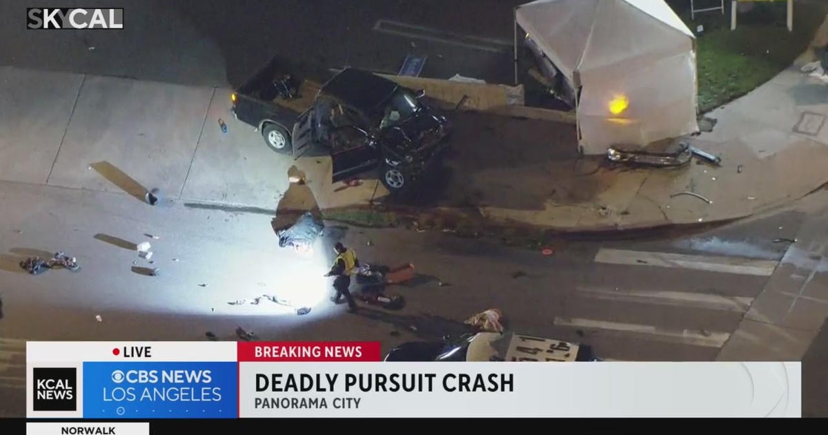 1 killed after pursuit suspects crash into innocent driver - CBS Los ...