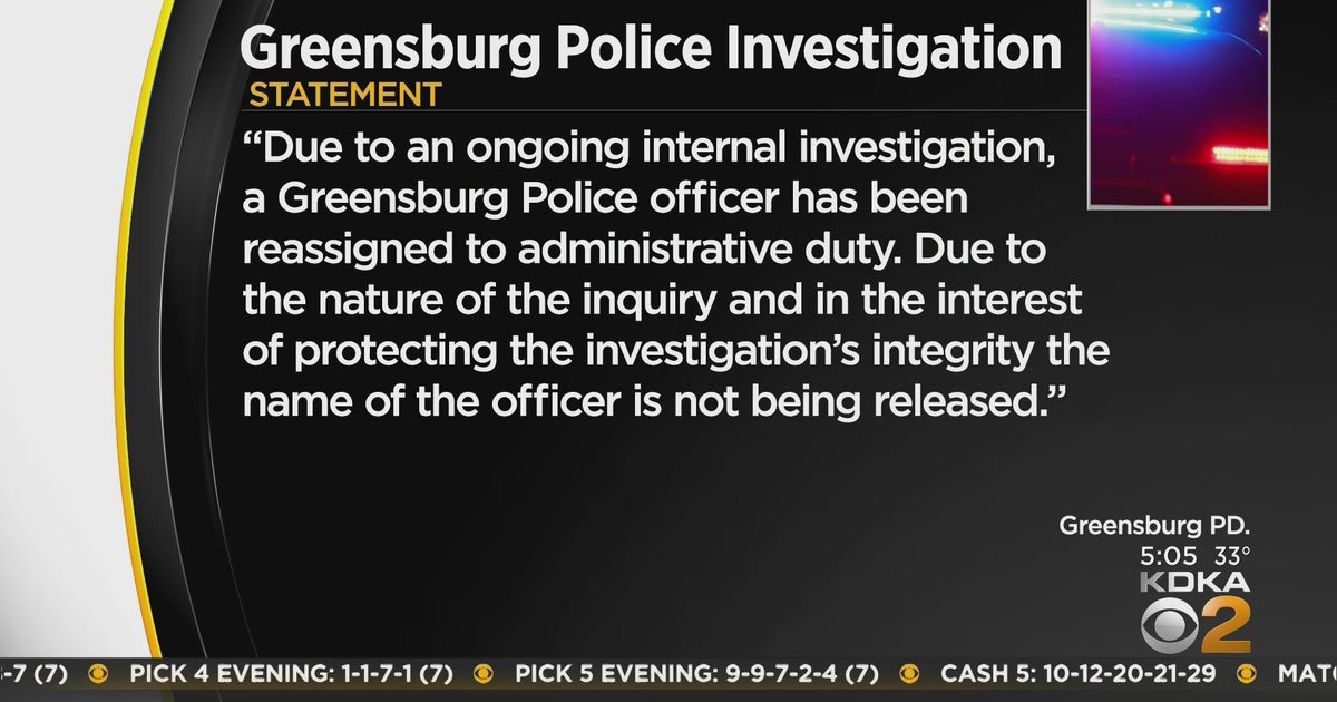 Greensburg police officer off the street in connection with