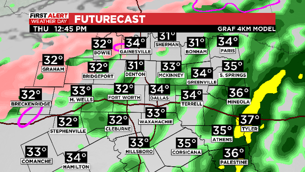 Slushy, icy roads still expected in North Texas as temperatures begin to warm 