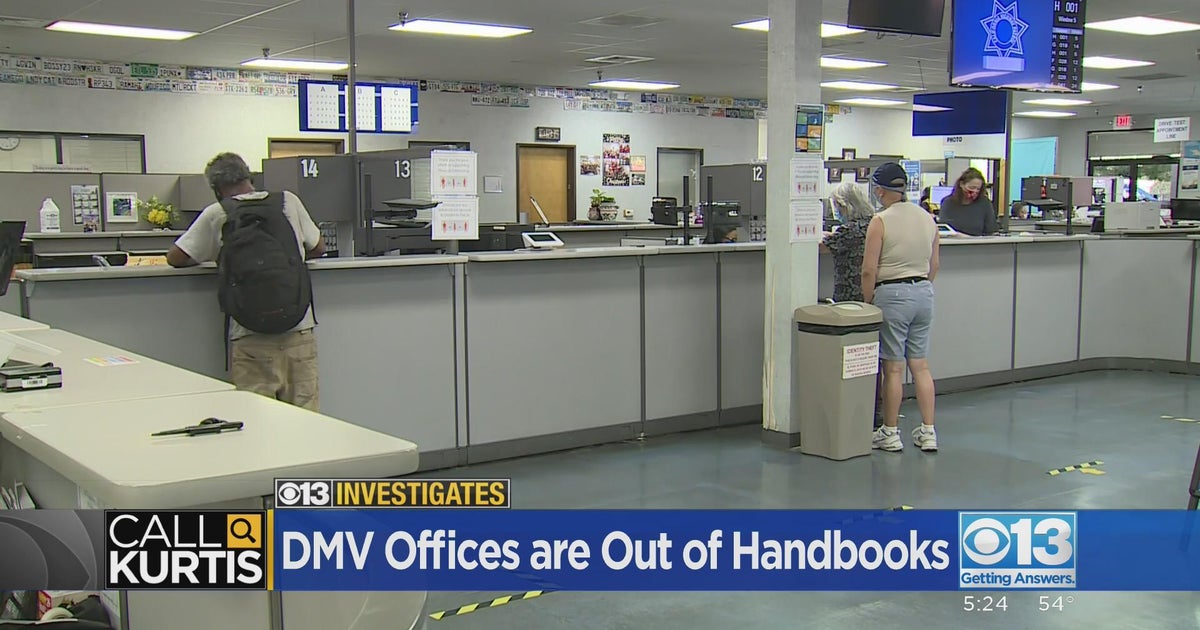 DMV offices are out of drivers handbooks