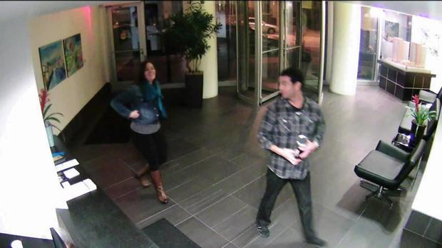 Kelly Dwyer and Kris Zocco security camera 