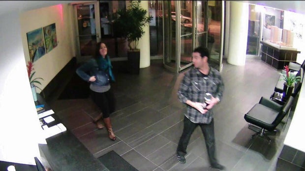 Kelly Dwyer and Kris Zocco security camera 