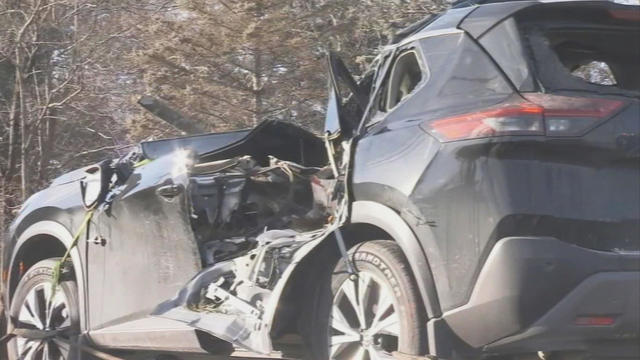 Southwick tree falls on car 