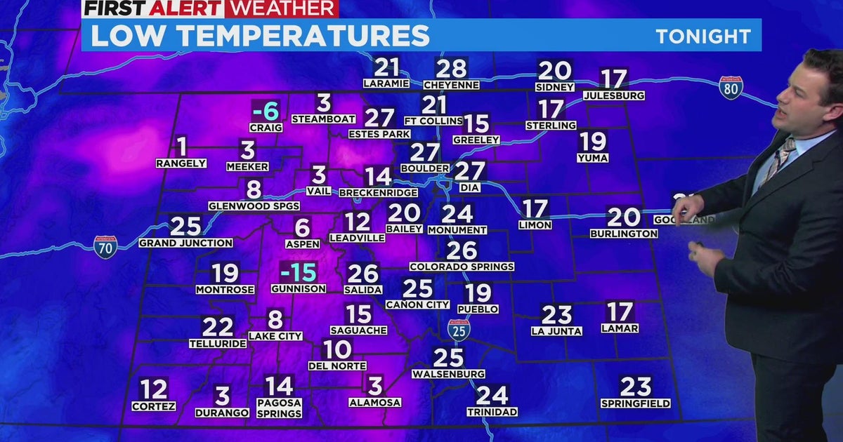 Colder overnight before another mild day on Sunday - CBS Colorado