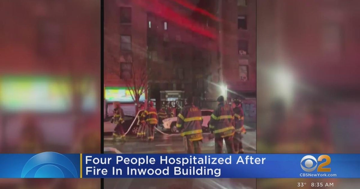 Three children injured in Upper Manhattan fire - CBS New York