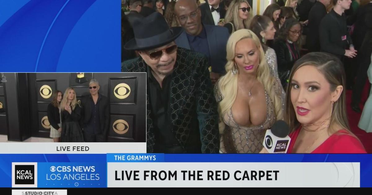 Grammys Red Carpet IceT and Coco CBS Los Angeles