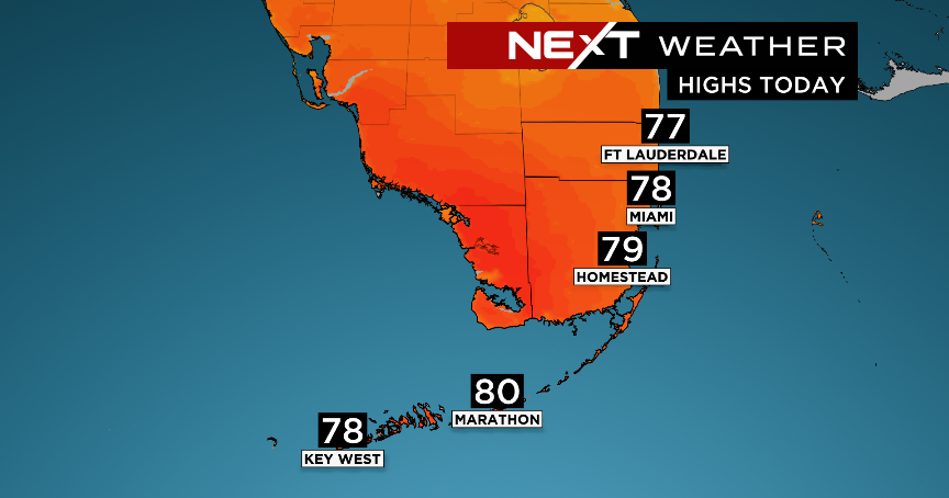 Sunny and mild conditions on tap after soggy Sunday in South Florida