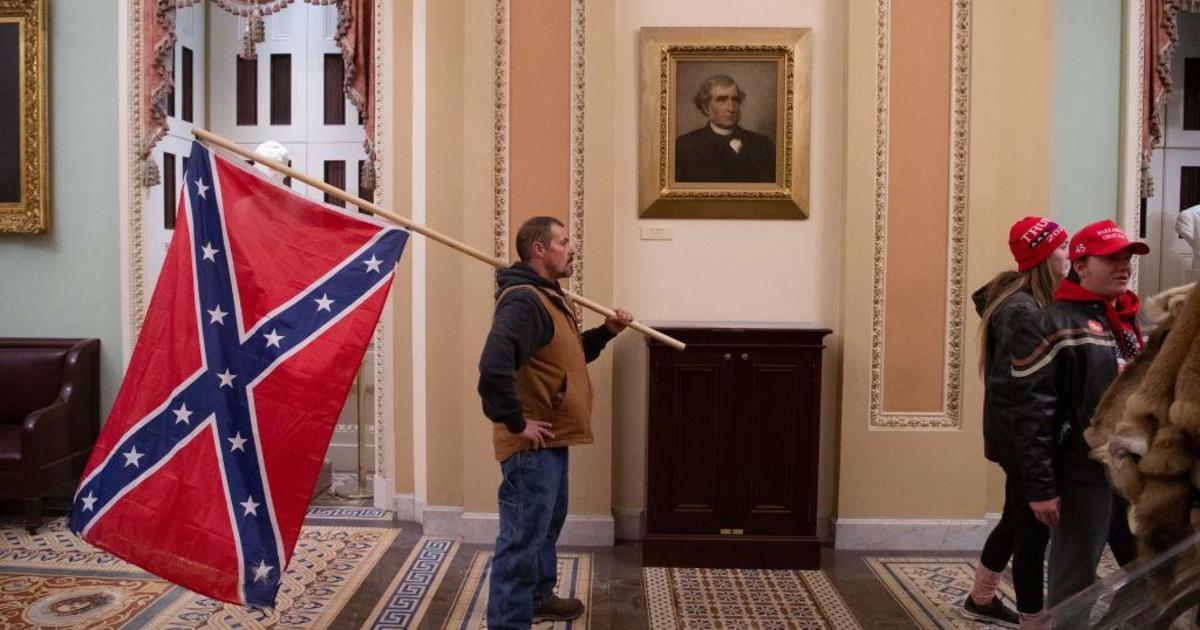 Kevin Seefried, man who carried Confederate flag through Capitol on Jan. 6, set to be sentenced Thursday