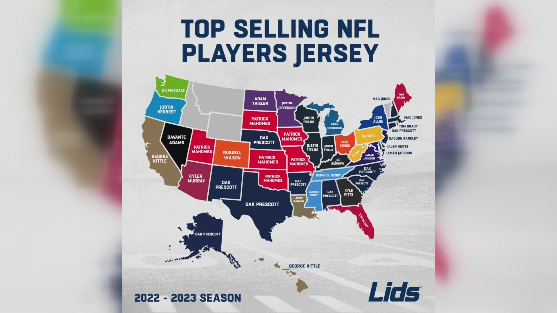 top selling nfl jerseys of all time
