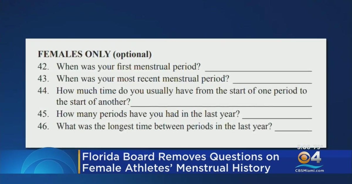 FHSAA pulls menstruation inquiries from health care sorts for student athletes