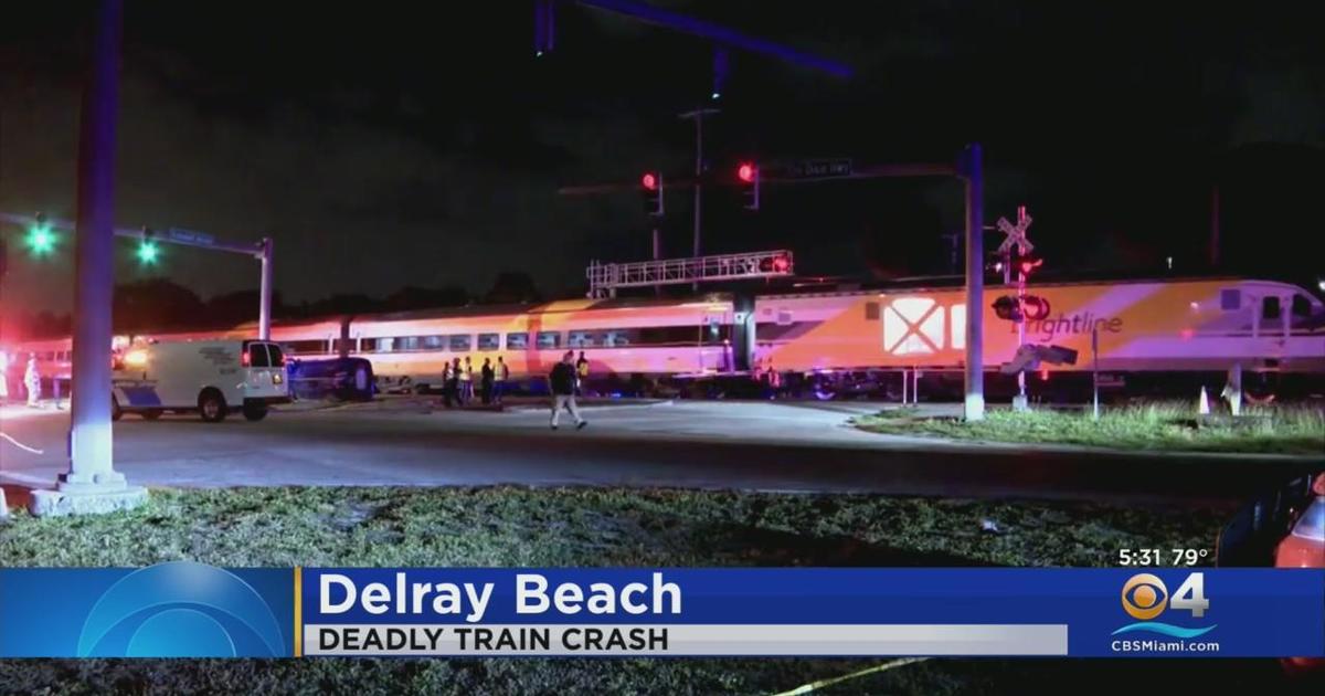 Two killed in Brightline train collision in Delray Beach CBS Miami