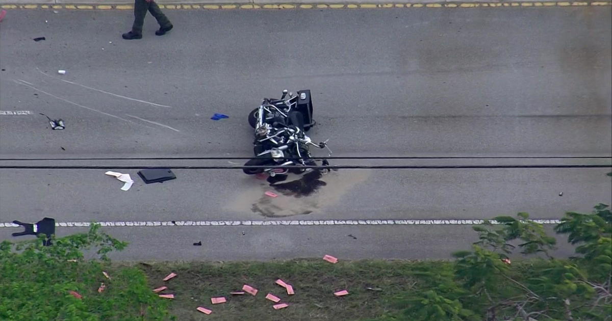 Law enforcement officer hurt in Pembroke Pines motorbike crash