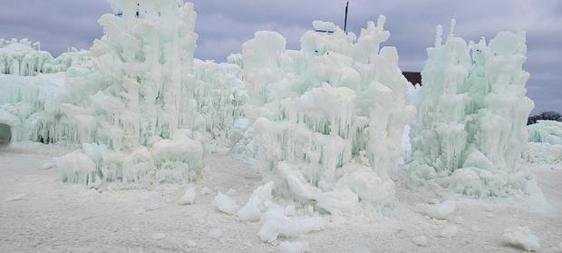 Ice Castles melted sculptures 2 