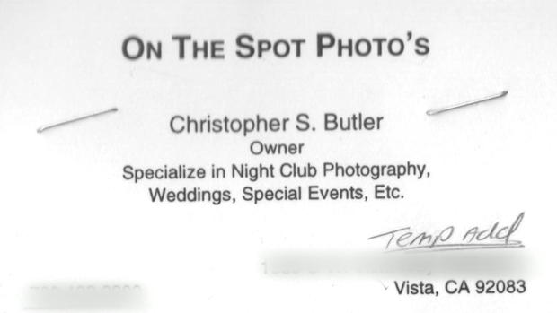Christopher Butler business card 