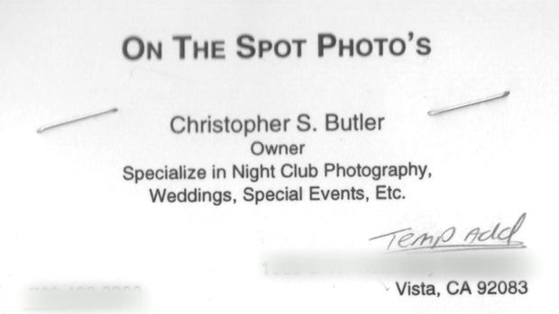 Christopher Butler business card