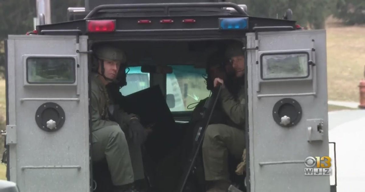 "Like a war zone" Tense standoff in Fallston for alleged cop shooter