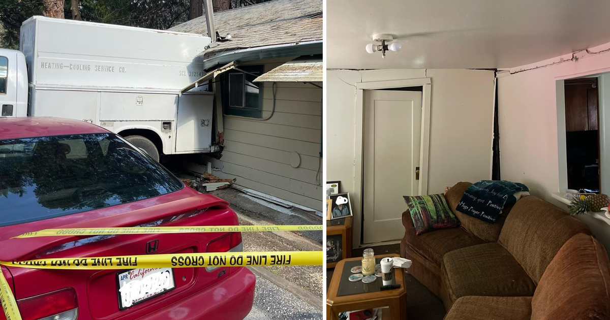 Truck hits home in Grass Valley, causing gas leak