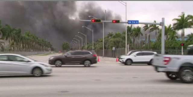 Covanta fire scene
