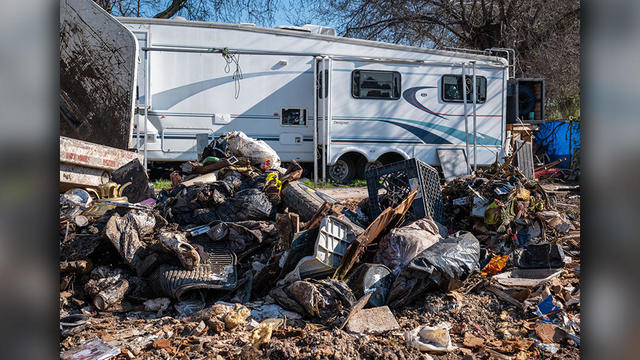 Crews make 35 dump runs clear 200 000 lbs of trash from Stockton