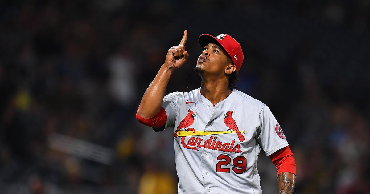 This is a 2023 photo of pitcher Alex Reyes of the Los Angeles