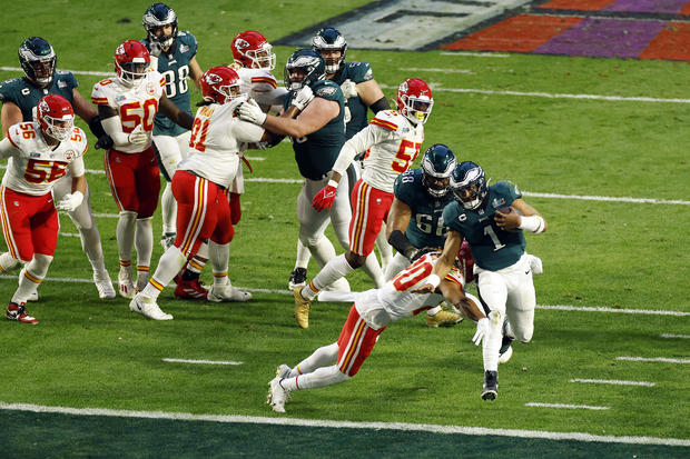 Super Bowl LVII - Kansas City Chiefs v Philadelphia Eagles Jalen Hurts 