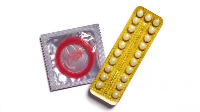 Birth control pill and condom 