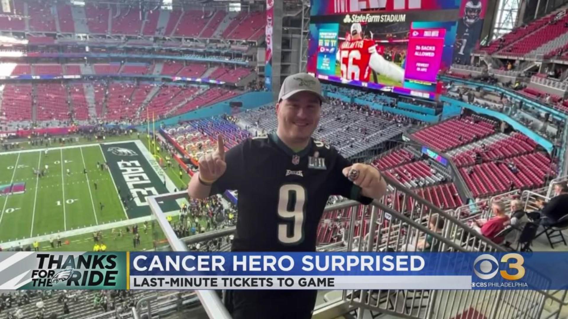 Eagles fan, dad attend Super Bowl LVII thanks to Rothman Orthopaedics - CBS  Philadelphia