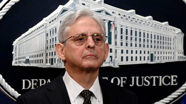 Attorney General Merrick Garland listens during a press conference at the Justice Department in Washington, D.C., on Jan. 27, 2023. 