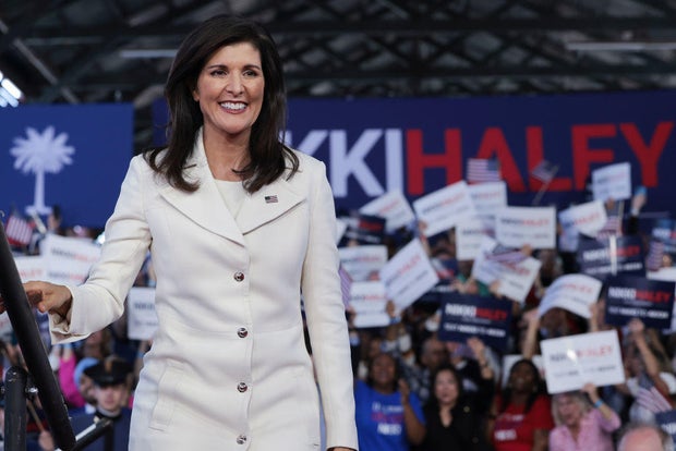 Former South Carolina Gov. and U.N. Ambassador Nikki Haley arrives for an event launching her candidacy for the presidency on Feb. 15, 2023, in Charleston, South Carolina.