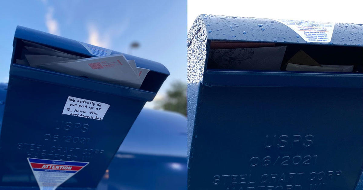 Plano residents concerned about overstuffed mail collection boxes at USPS -  CBS Texas