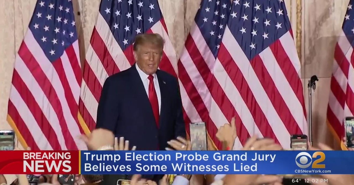 Trump election probe grand jury believes some witnesses lied - CBS New York