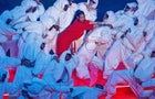 Rihanna performs at the Super Bowl 