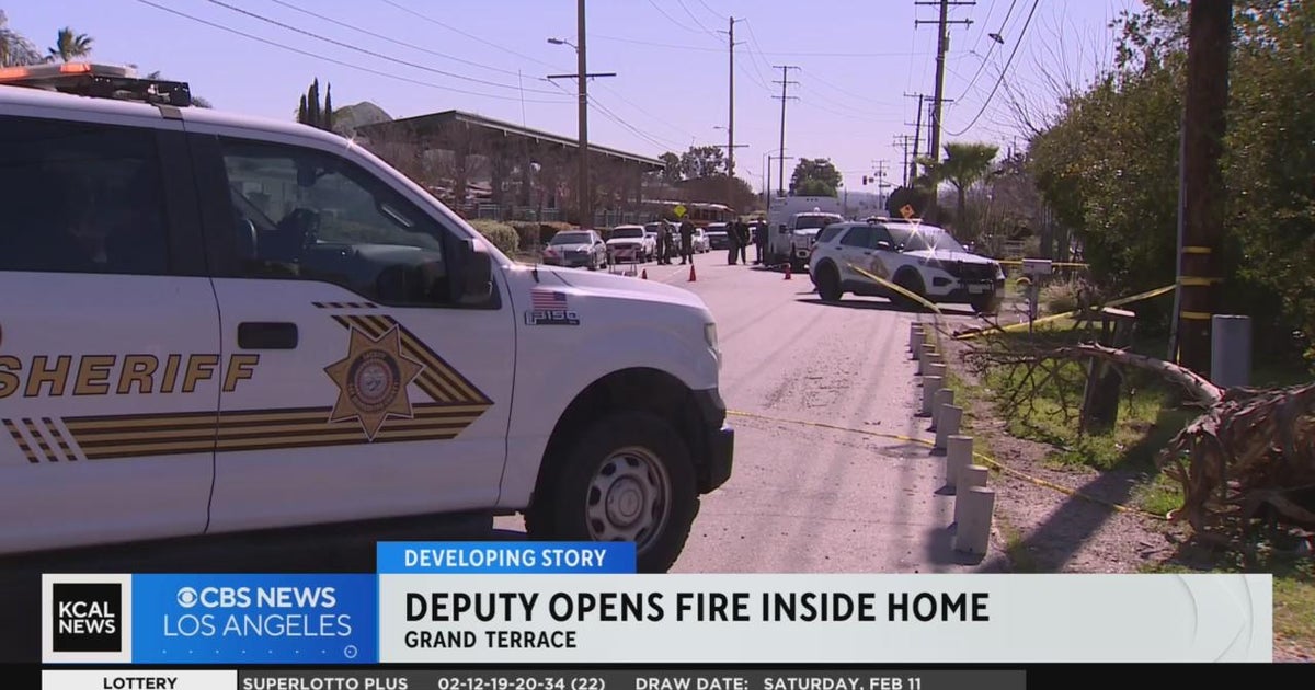 Deputies shoot allegedly armed suspect in Grand Terrace - CBS Los Angeles