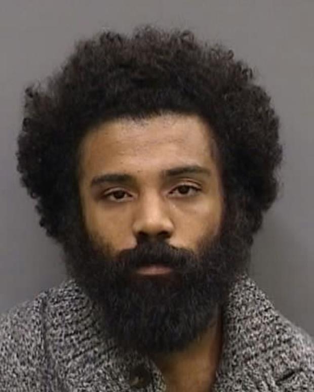 A mugshot of Xavier Thomas-Jones, who has been charged in connection with attacking a woman 