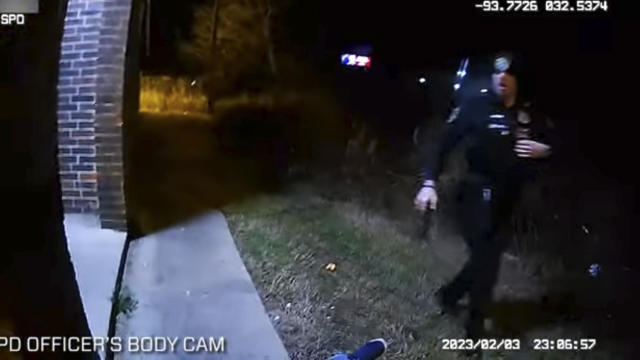 Shreveport Police Officer Alexander Tyler is seen in body cam video after shooting Alonzo Bagley on February 3 
