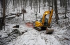 This 2018 photo released by Federal Bureau of Investigation shows the FBI's dig for Civil War-era gold at a remote site in Dents Run, Pa., after sophisticated testing suggested tons of gold might be buried there. 