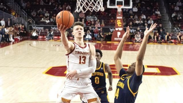 USC Trojans defeated the California Golden Bears 97-60 during a NCAA basketball game at the Galen Center in Los Angeles. 